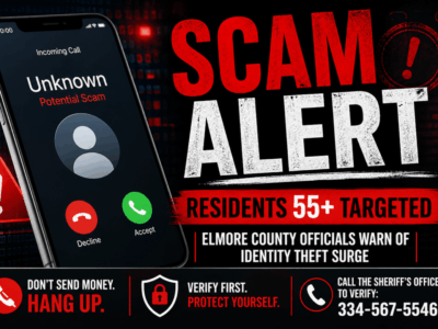 Elmore County officials warn of identity theft surge targeting residents 55 and older