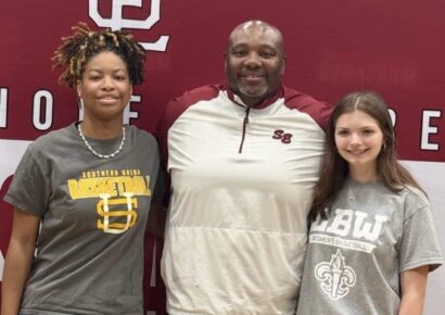 SEHS Girls’ Basketball players Aubrey Newton and Teonna Davis sign college letters of intent