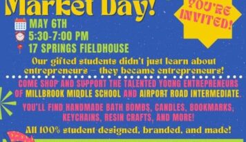 Gifted students turn ideas into businesses for May 6 Market Day at 17 Springs