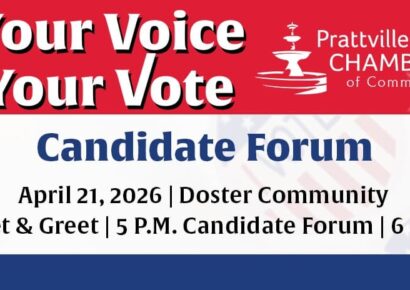Community invited to attend Prattville Candidate Forum at Doster Community Center