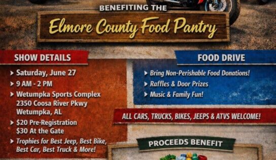 “Jeeps, Bikes & Rides for a Cause” to benefit Elmore County Food Pantry