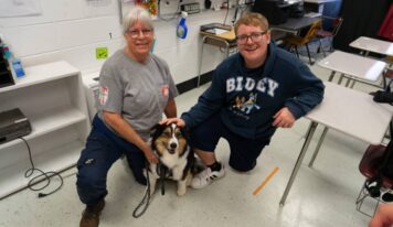 Rescue dog Merk bringing comfort, confidence and purpose to Prattville High students