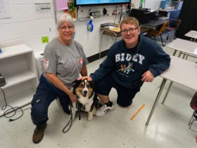 Rescue dog Merk bringing comfort, confidence and purpose to Prattville High students