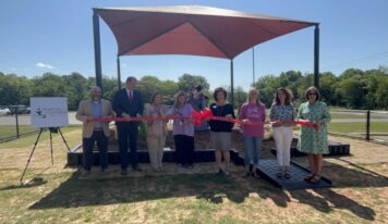 Autauga County Schools celebrates new pre-K playground shade structure at Prattville Kindergarten School