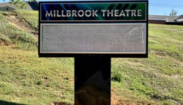 Millbrook marquee returns to shine at community theater