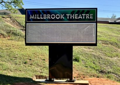 Millbrook marquee returns to shine at community theater