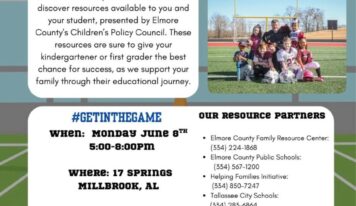 Elmore County Juvenile Court encourages families to “Get in the Game” at county-wide educational resource fair – all family’s welcome