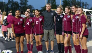 Five SE Girls Soccer players presented with multiple academic scholarships and awards