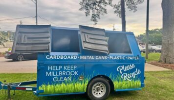 Mobile recycling trailer helps bring service into the community