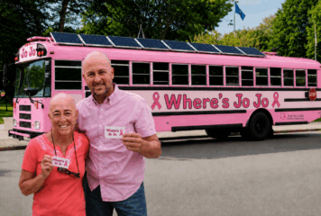 Pink bus journey gives local couple a new road forward after terminal cancer diagnosis