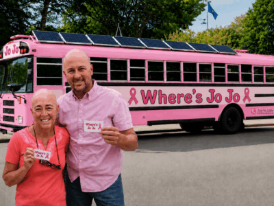 Pink bus journey gives local couple a new road forward after terminal cancer diagnosis